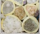 Mixed Indian Mineral & Crystal Flat - Pieces #138529-1